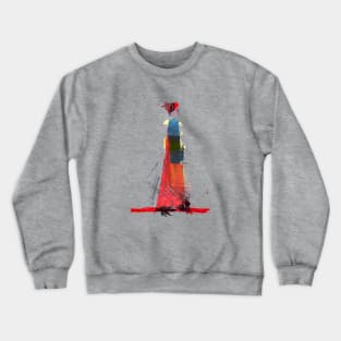 Lady in Red Kimono Crewneck Sweatshirt